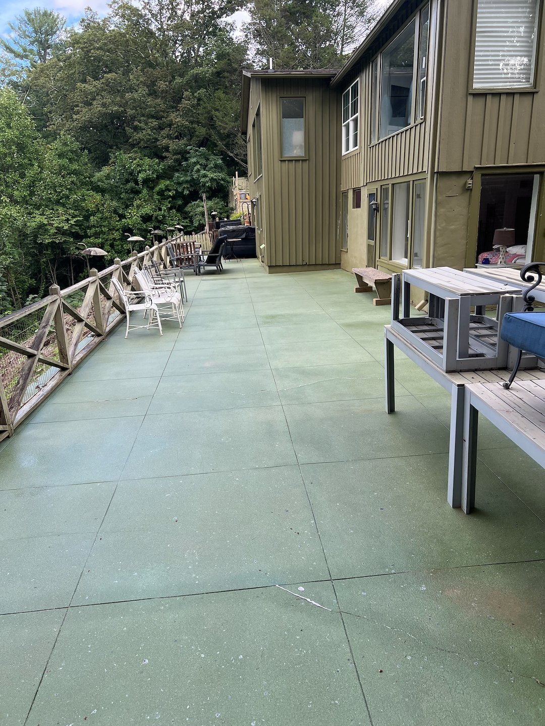 Concrete Patio & Brick Retaining Wall Cleaning in Lake Lure, NC  Thumbnail