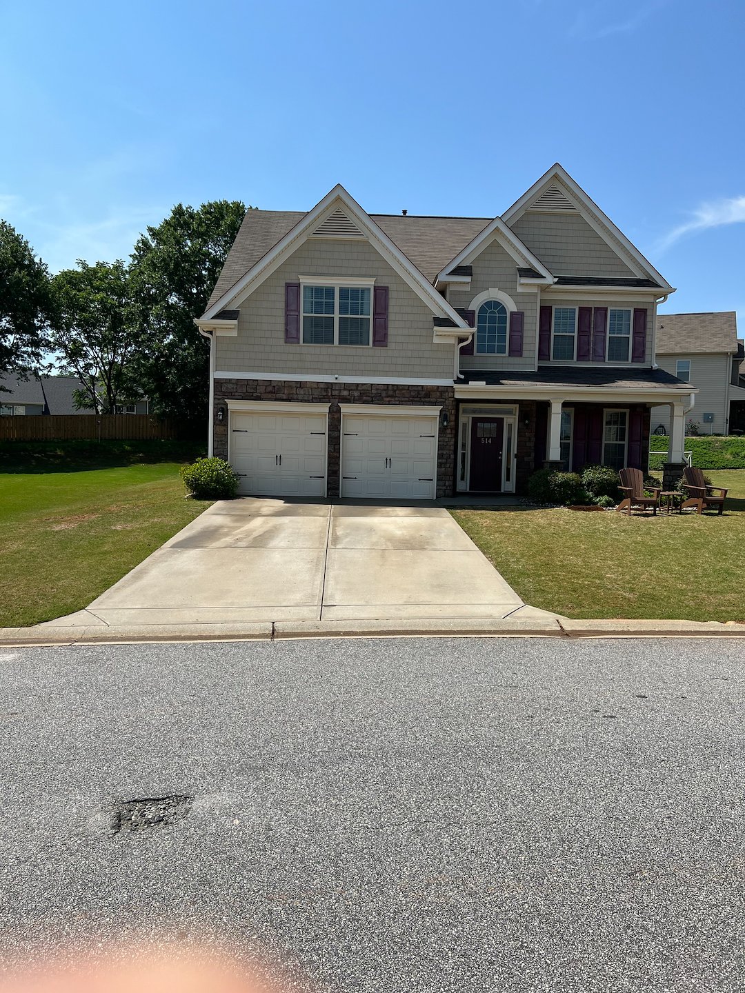 Exterior House Washing and Concrete Patio Cleaning in Lyman, SC