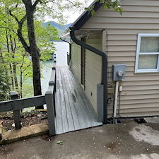 Exterior-House-Washing-Boathouse-Deck-Cleaning-Project-in-Lake-Lure-NC 9