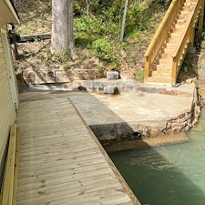 Exterior-House-Washing-Boathouse-Deck-Cleaning-Project-in-Lake-Lure-NC 25