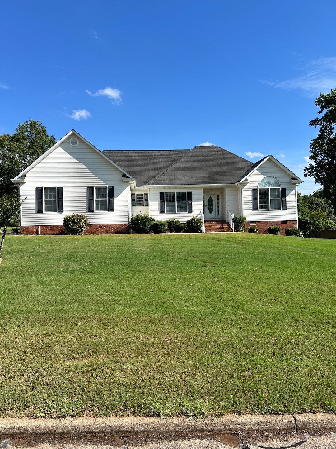 Exterior House Washing, Driveway Cleaning & Deck Cleaning Project in Taylors, SC