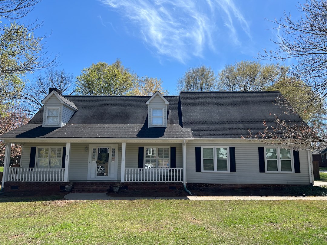 Exterior House Washing & Concrete Cleaning Project in Greenville, SC (1)